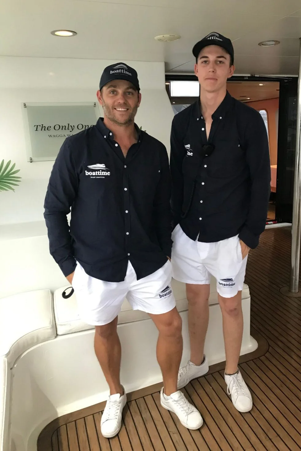 The Boattime team on board Sun Goddess